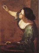 Artemisia  Gentileschi Sjalvportratt as allegory over maleriet France oil painting artist